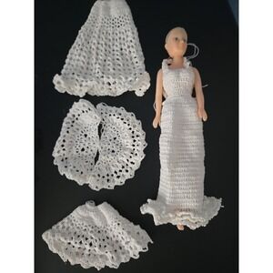 Fibre Craft 11" Fashion Doll  #3066 Crafting Doll Handmade Crochet Clothes